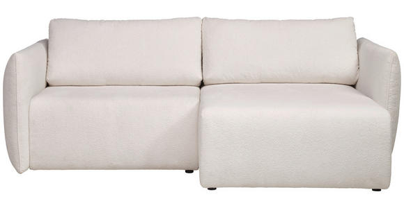 ECKSOFA  in Jersey Creme  - Creme/Schwarz, KONVENTIONELL, Kunststoff/Textil (238/148cm) - Carryhome