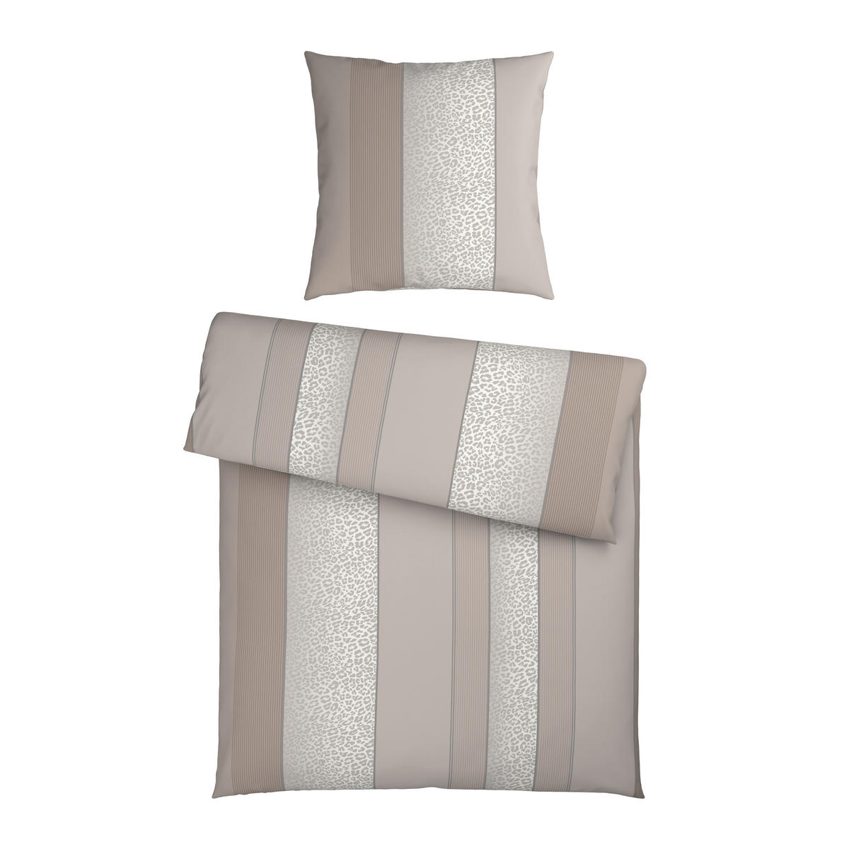 BETTWÄSCHE Flanell 135/200 cm  - Beige, Textil (135/200cm) - Dieter Knoll