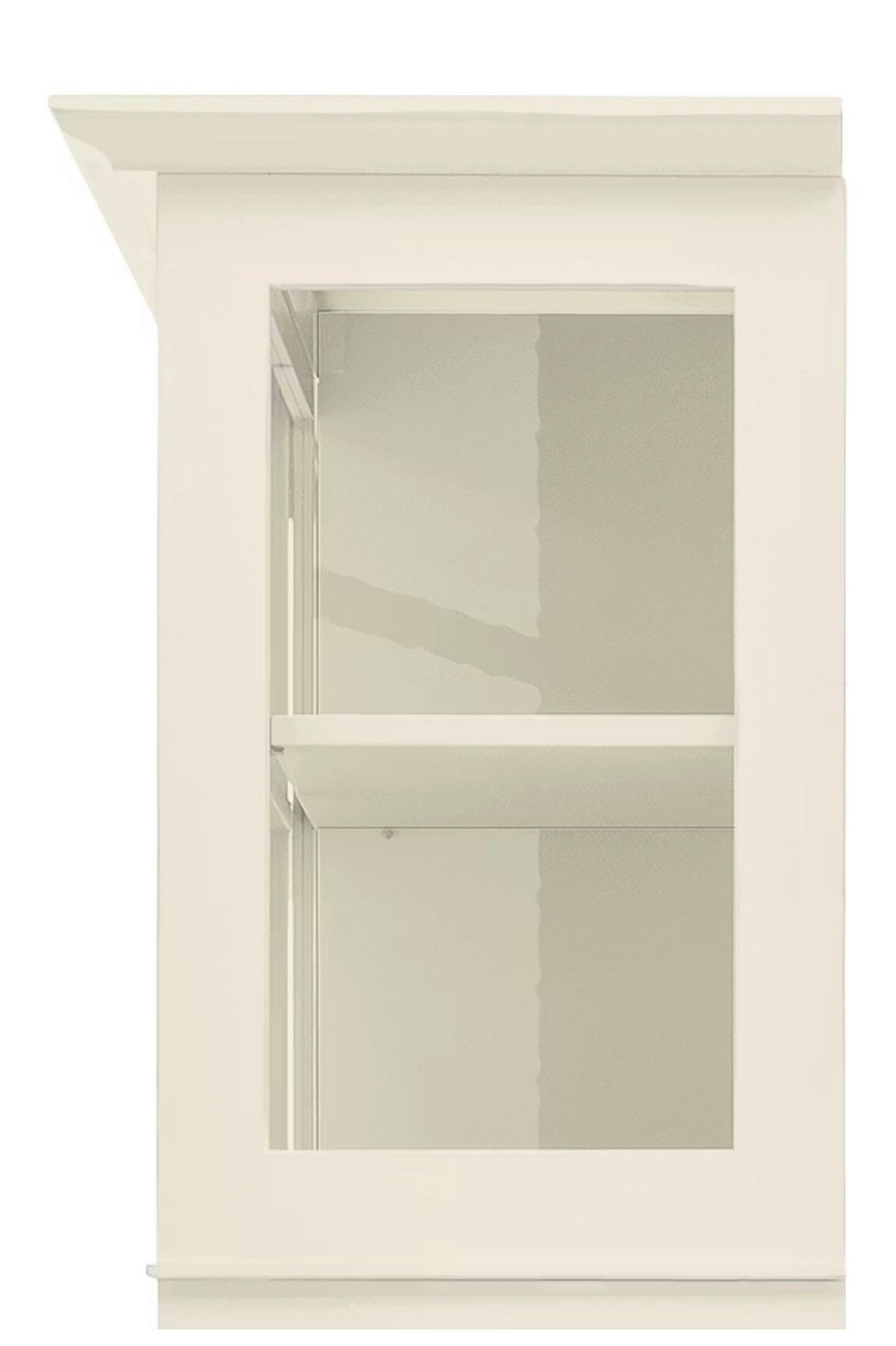 HIGHBOARD UrbanClass  in 190,5/219,5/49 cm  - Weiß, LIFESTYLE, Glas/Holz (190,5/219,5/49cm) - Livetastic