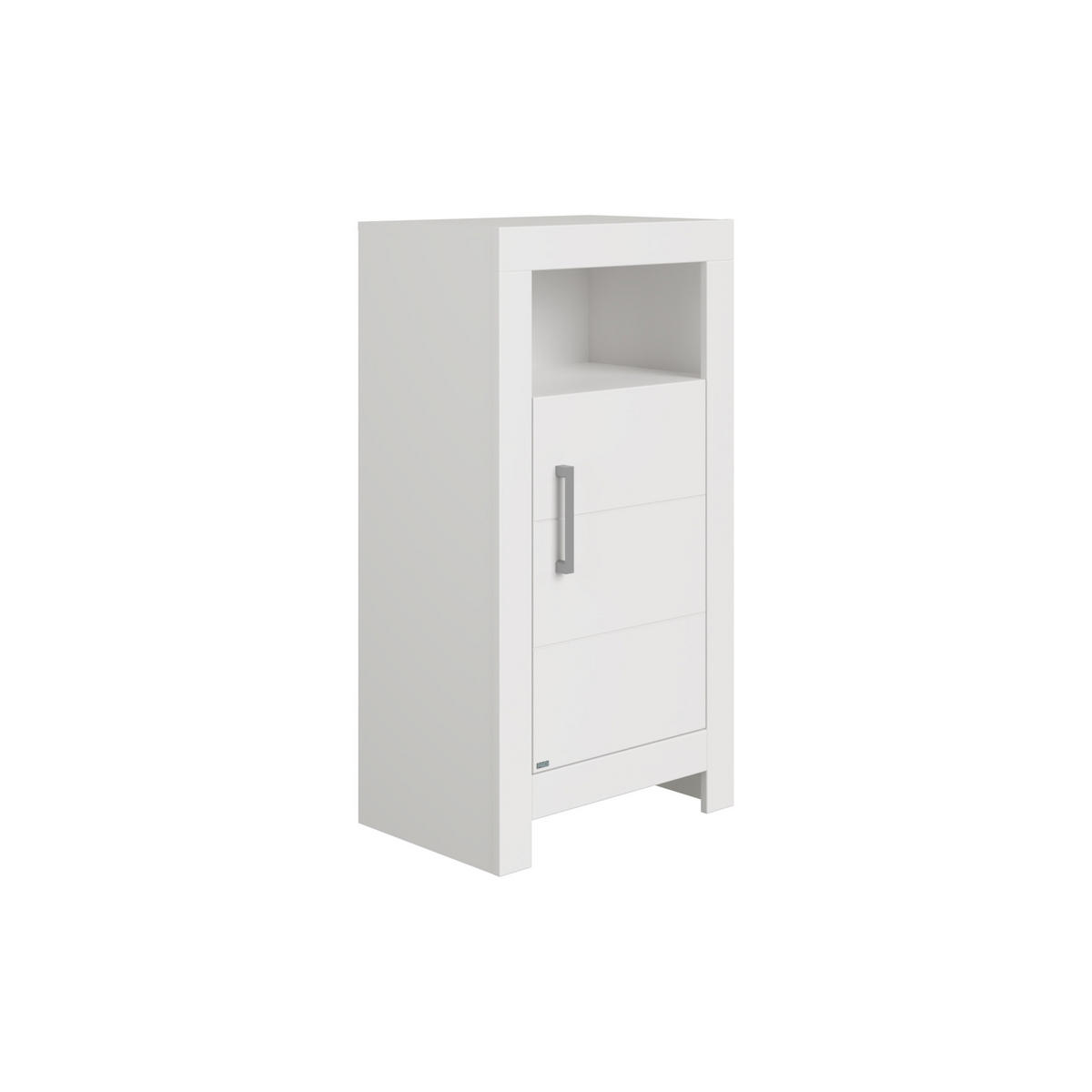KOMMODE 63,1/114,7/39,3 cm  in Weiss  - Chromfarben/Weiss, Design, Holzwerkstoff/Metall (63,1/114,7/39,3cm) - Paidi