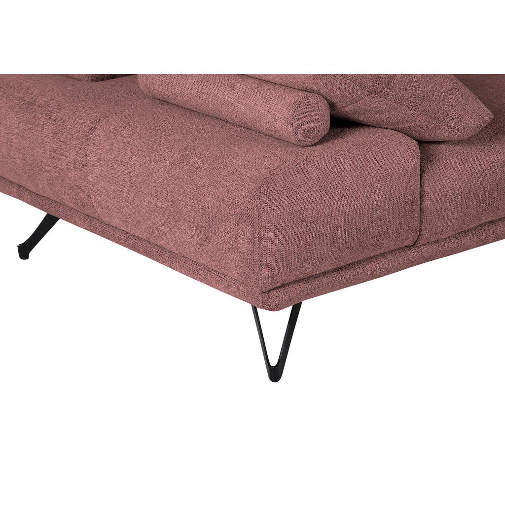 Thumbnail - Carryhome Ecksofa, Altrosa, Textil, 3-4-Sitzer, Füllung: Schaumstoff, Ottomane rechts, L-Form, 310x240 cm, seitenverkehr...