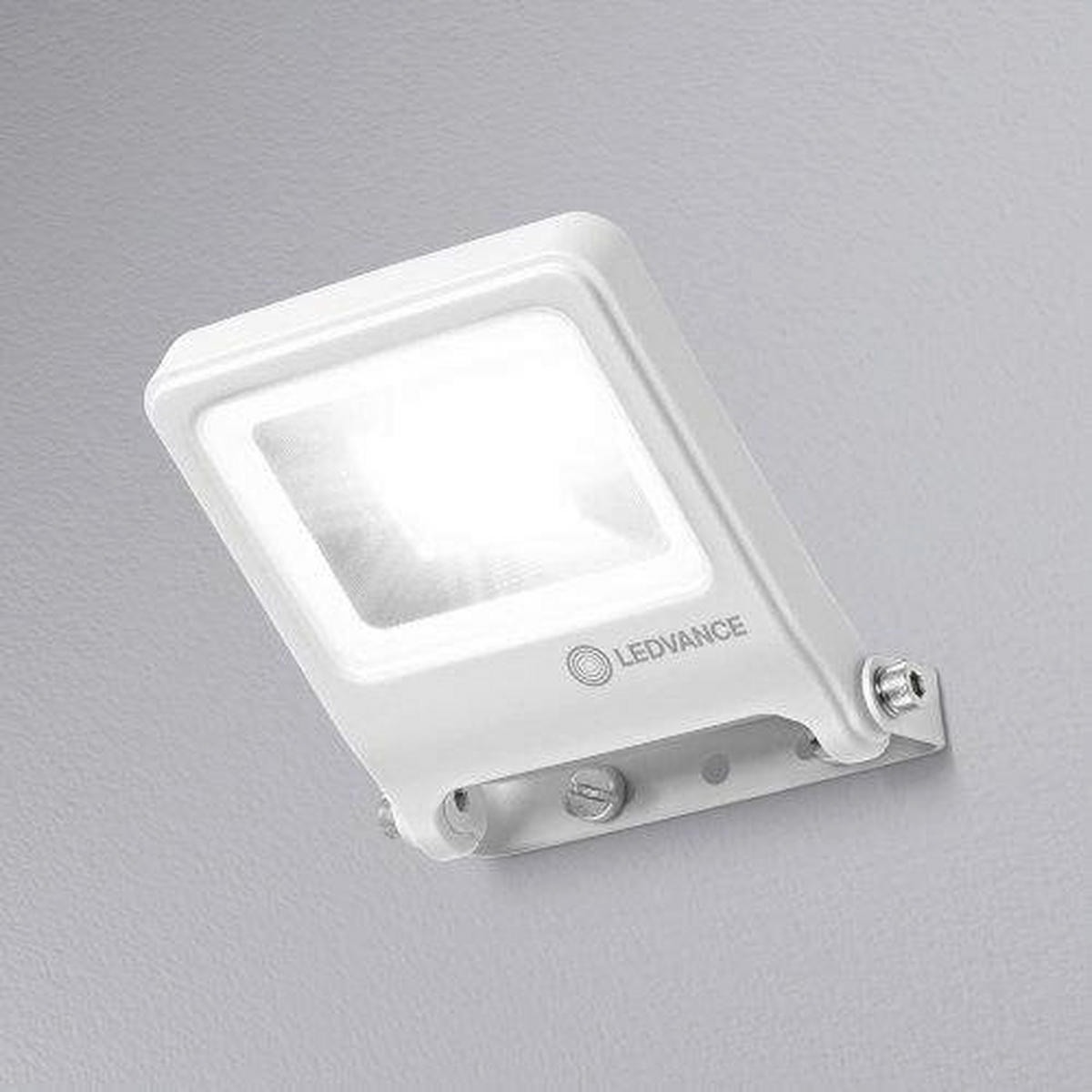 LED-AUßENLEUCHTE 12,2/10,8/3,3 cm   - Klar/Weiß, Design, Glas/Metall (12,2/10,8/3,3cm) - Ledvance