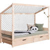 STAURAUMBETT 90/200 cm  in Naturfarben  - Naturfarben, MODERN, Holz (90/200cm) - MID.YOU