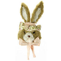 OSTERHASE   - Braun, KONVENTIONELL, Textil (11/25cm)