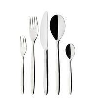 SADA PRÍBOROV chrómnikelmolybdénová oceľ, 30-dielne - strieborná, Basics, kov (35/3,5/35cm) - Berndorf