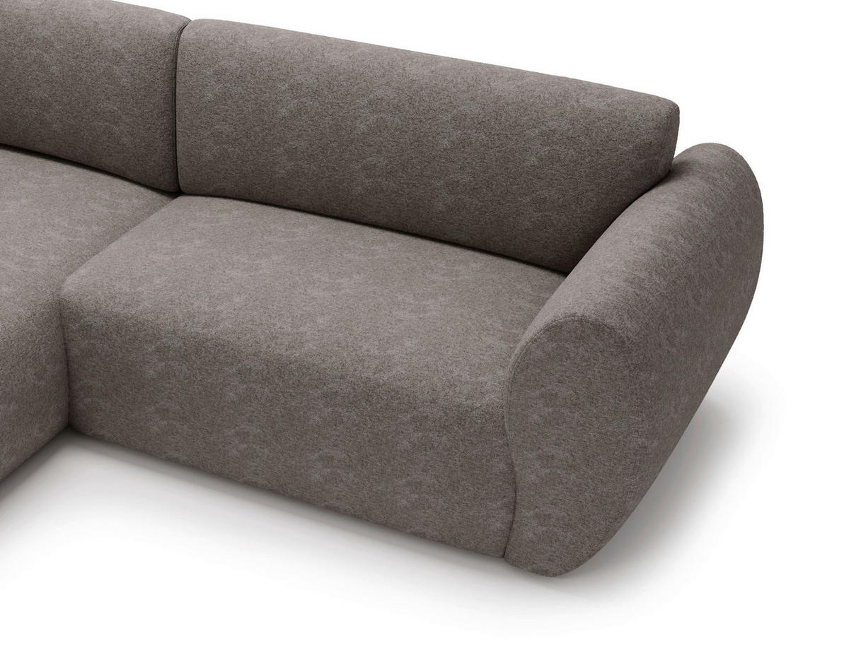 ECKSOFA SOLIS in Chenille Beige  170/288 cm  - Beige/Creme, Design, Kunststoff/Textil (170/288cm) - Livetastic
