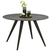 MASĂ din metal, ceramică  120/76 cm  - antracit/negru, Design, ceramică/metal (120/76cm) - Novel