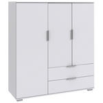 HIGHBOARD  130/140/40 cm 2 Schublade(n)  - Silberfarben/Alufarben, KONVENTIONELL, Holzwerkstoff/Kunststoff (130/140/40cm) - Carryhome