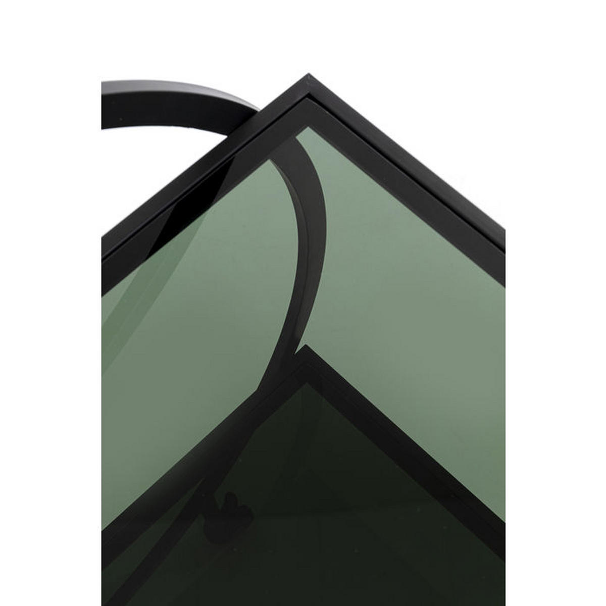 SERVIERWAGEN Schwarz  - Schwarz, Design, Glas/Metall (74/40/85cm) - Kare-Design