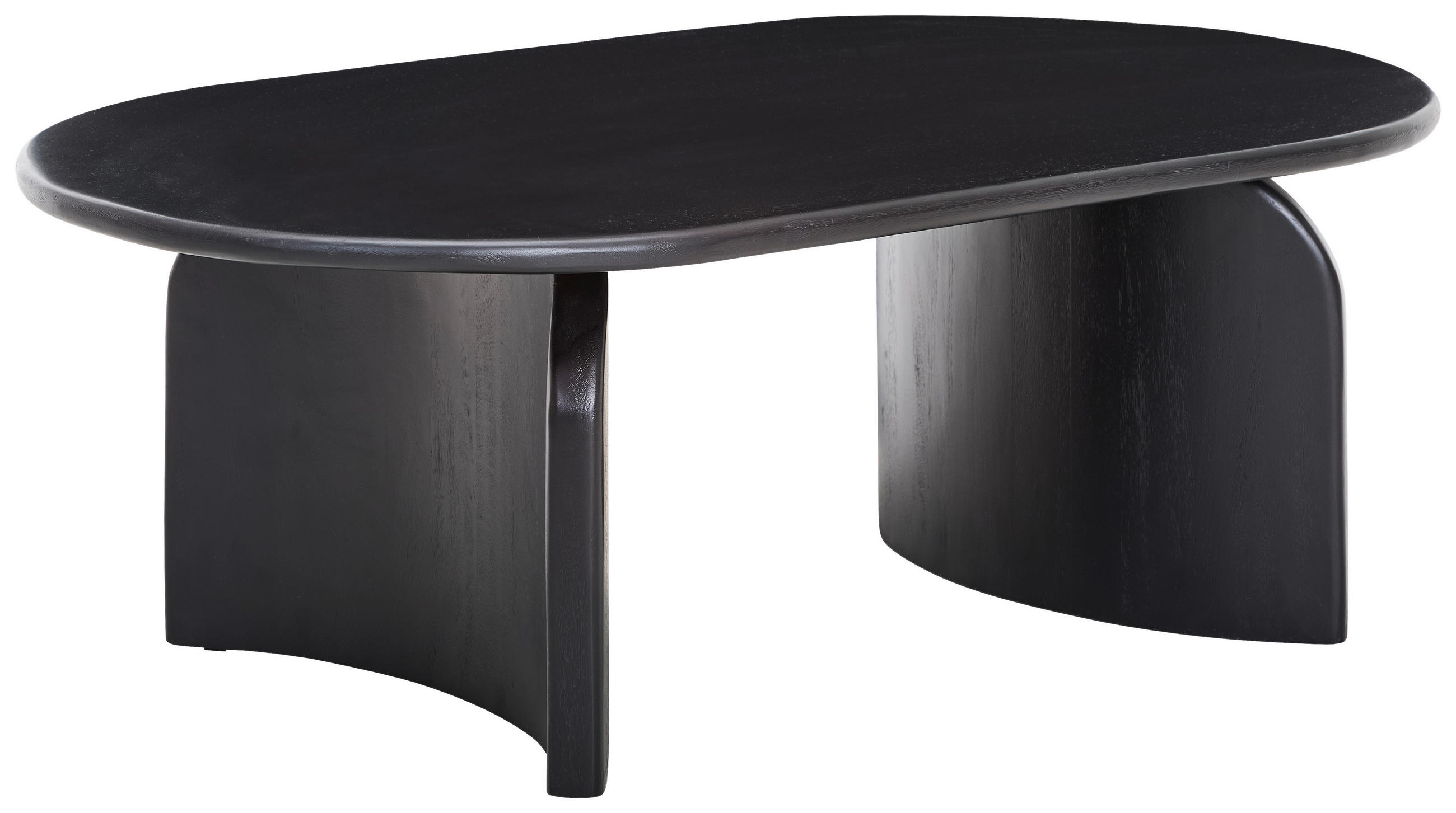 COUCHTISCH Mangoholz massiv oval Dunkelbraun  - Dunkelbraun/Walnussfarben, Design, Holz (120/65/40cm) - Livetastic
