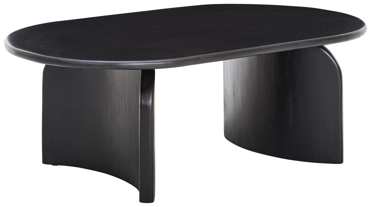 COUCHTISCH Mangoholz massiv oval Dunkelbraun  - Dunkelbraun/Walnussfarben, Design, Holz (120/65/40cm) - Livetastic