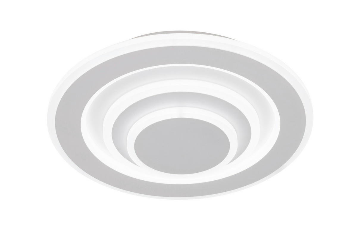 STROPNÍ LED SVÍTIDLO, 30/6,5 cm  - bílá, Basics, kov/plast (30/6,5cm) - Novel