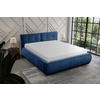 POLSTERBETT Lattenrost 160/200 cm  in Blau  - Blau/Beige, LIFESTYLE, Holz/Textil (160/200cm) - Livetastic