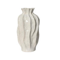 Vază Decorativă  - alb, Basics, ceramică (19,5/35cm)