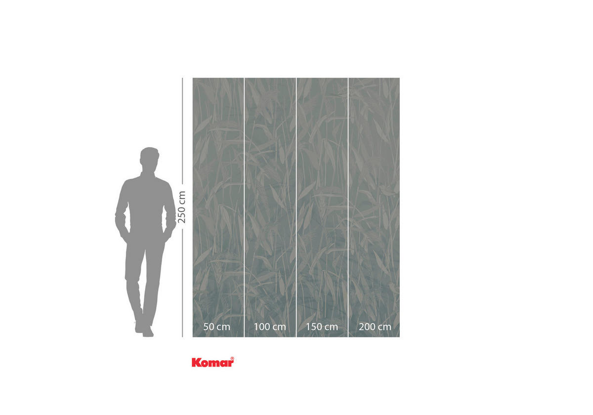 VLIESTAPETE - Blau/Weiß, Basics (200/250cm) - Komar