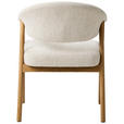 ARMLEHNSTUHL   Chenille  - Sandfarben/Eichefarben, KONVENTIONELL, Holz/Textil (63/81/63cm) - Ambia Home