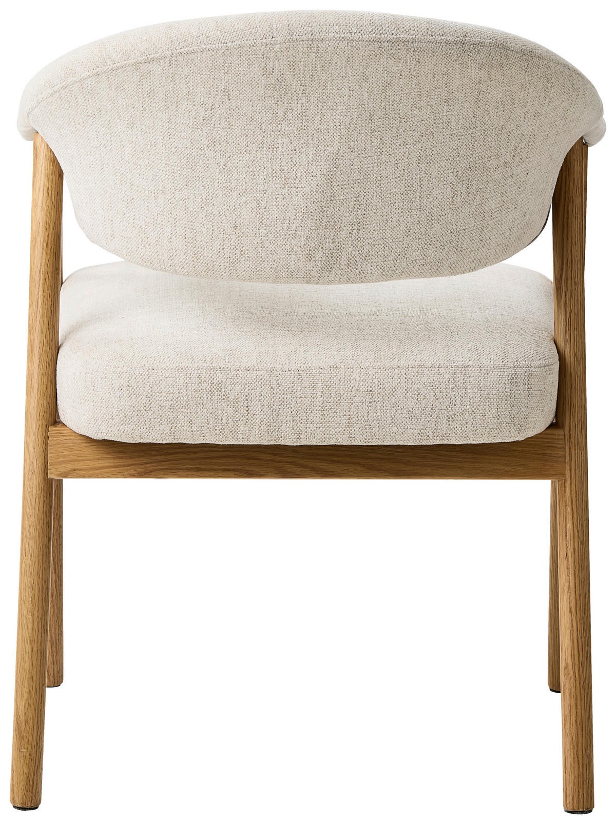 ARMLEHNSTUHL  in Chenille  - Sandfarben/Eichefarben, KONVENTIONELL, Holz/Textil (63/81/63cm) - Ambia Home