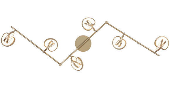 DECKENLEUCHTE 180/14/23,2 cm  - Weiß/Cappuccino, Trend, Kunststoff/Metall (180/14/23,2cm) - Novel