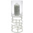 WINDLICHT - Klar/Weiß, Design, Glas/Metall (21/64,6cm) - Ambia Home WINDLICHT - Klar/Weiß, Design, Glas/Metall (21/64,6cm) - Ambia Home