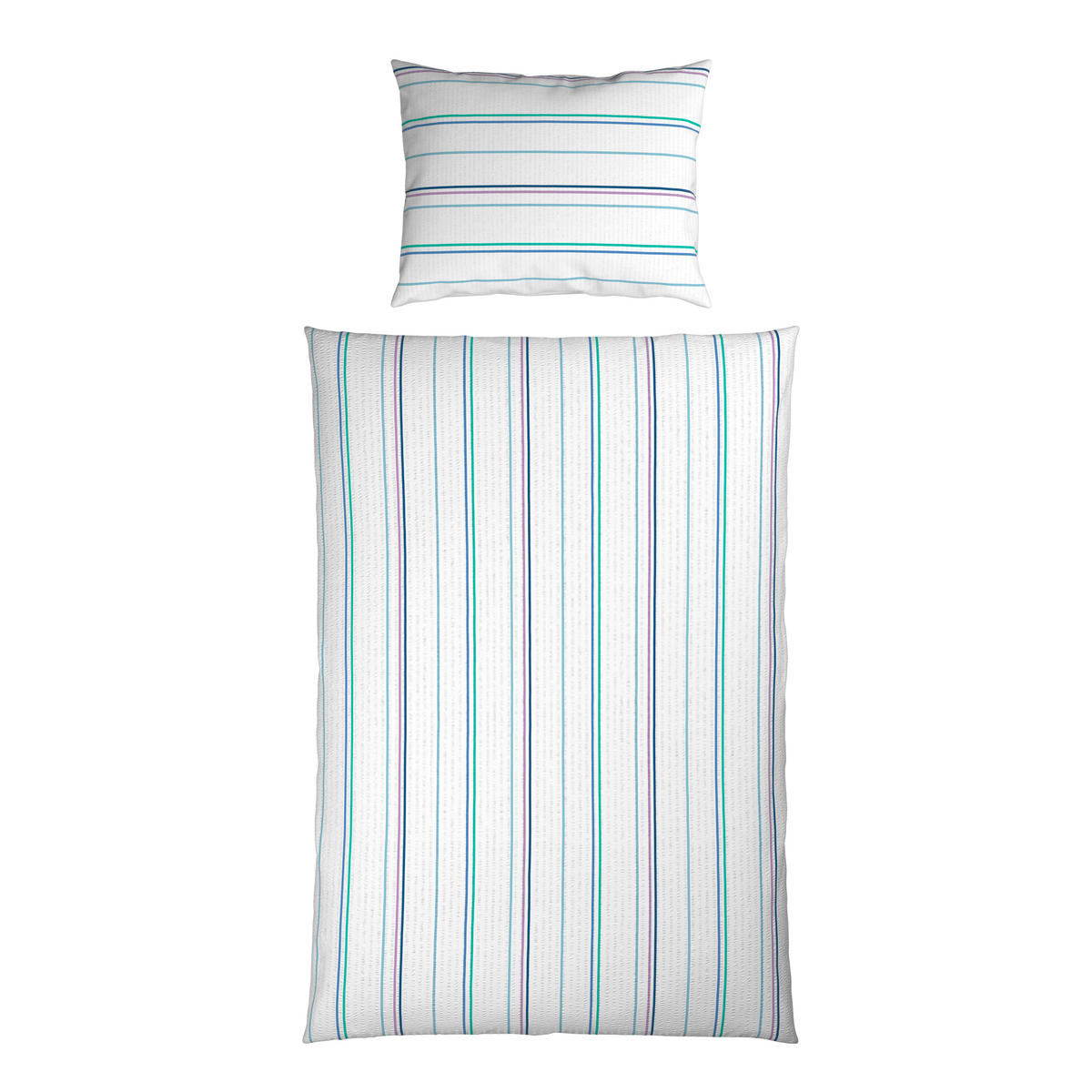 BETTWÄSCHE Mavie Seersucker 140/200 cm  - Multicolor, KONVENTIONELL, Textil (140/200cm) - Esposa