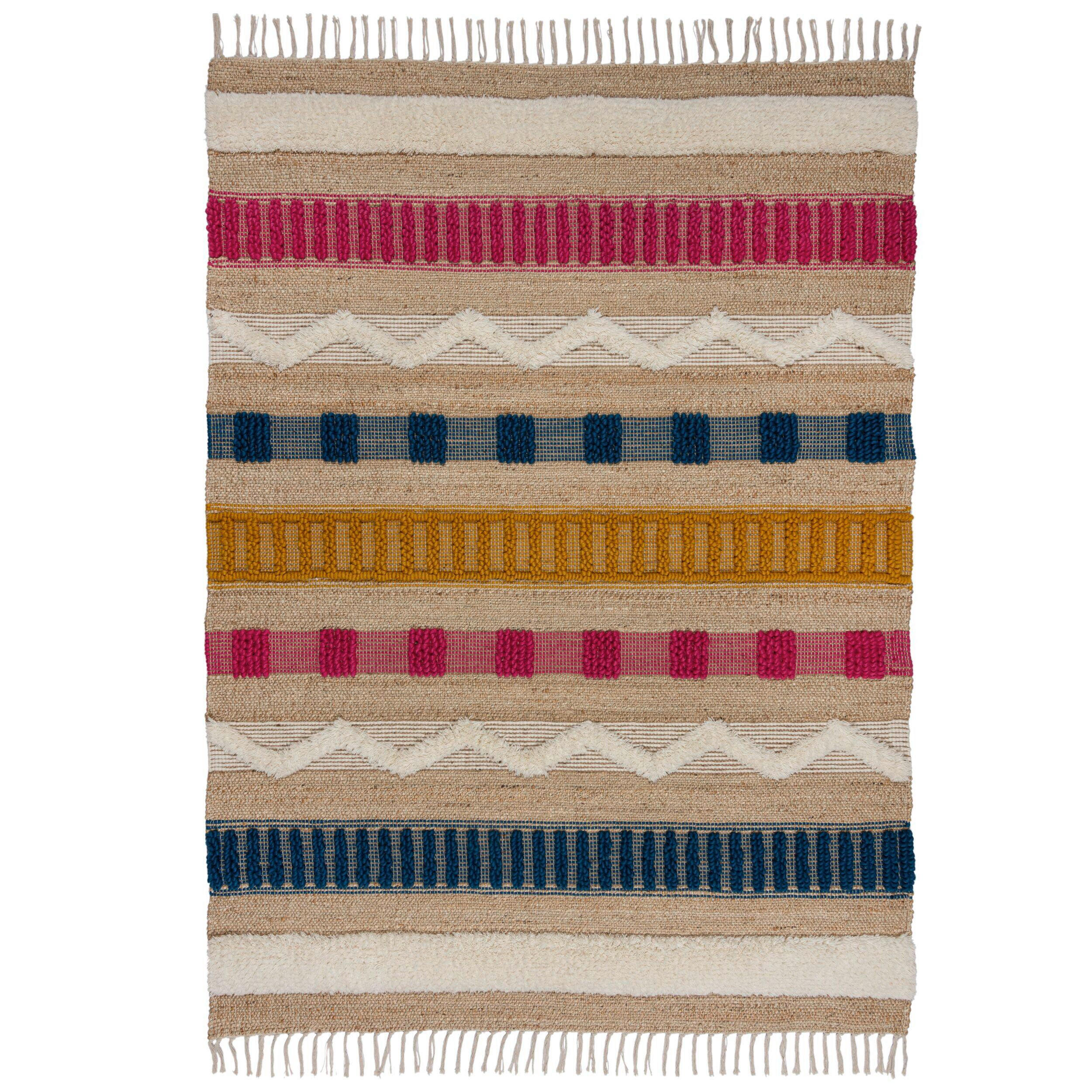 Flair Rugs Handwebteppich Medina Mehrfarbig 160x230 cm