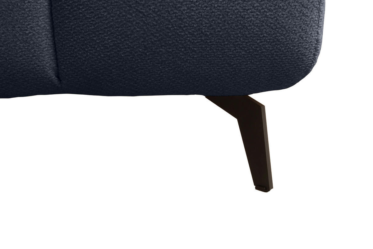 BOXBETT 140/200 cm,  in Blau, Bettkasten, Topper, H3 + H3 = fest  - Blau/Schwarz, Trend, Textil/Metall (140/200cm) - Esposa