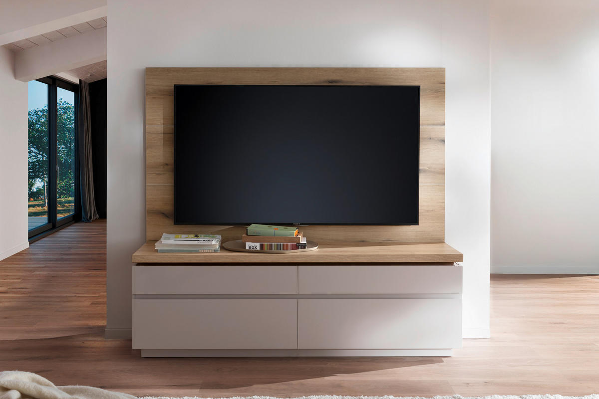 WOHNWAND  in Kaschmir  180/164/40 cm  - Kaschmir, Design, Holzwerkstoff (180/164/40cm) - Livetastic