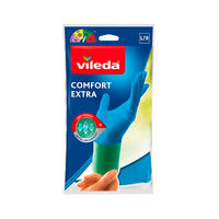 RUKAVICE NA DOMÁCE PRÁCE - modrá, Basics, plast (14,5/26/2cm) - Vileda