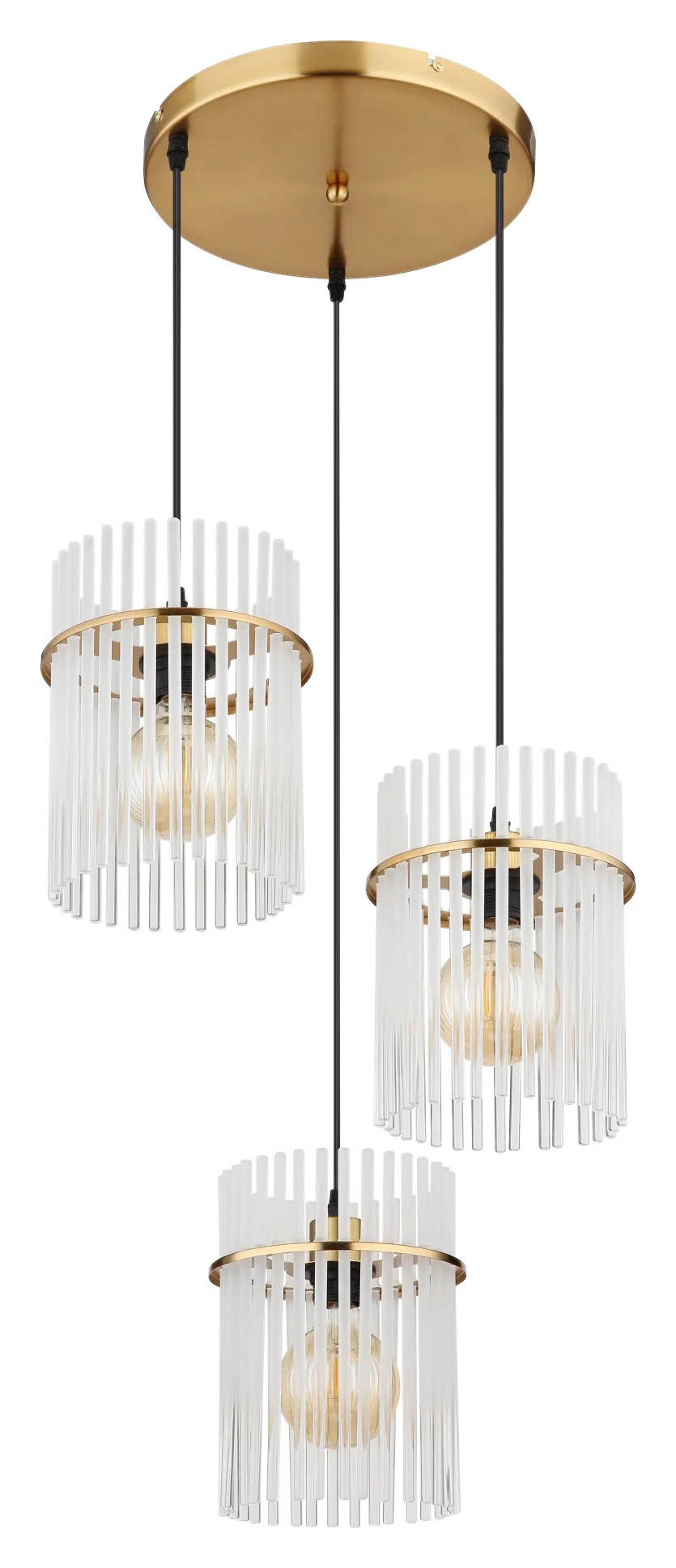 HÄNGELEUCHTE 47/140 cm   - Goldfarben, Design, Glas/Metall (47/140cm) - Collet's Monde