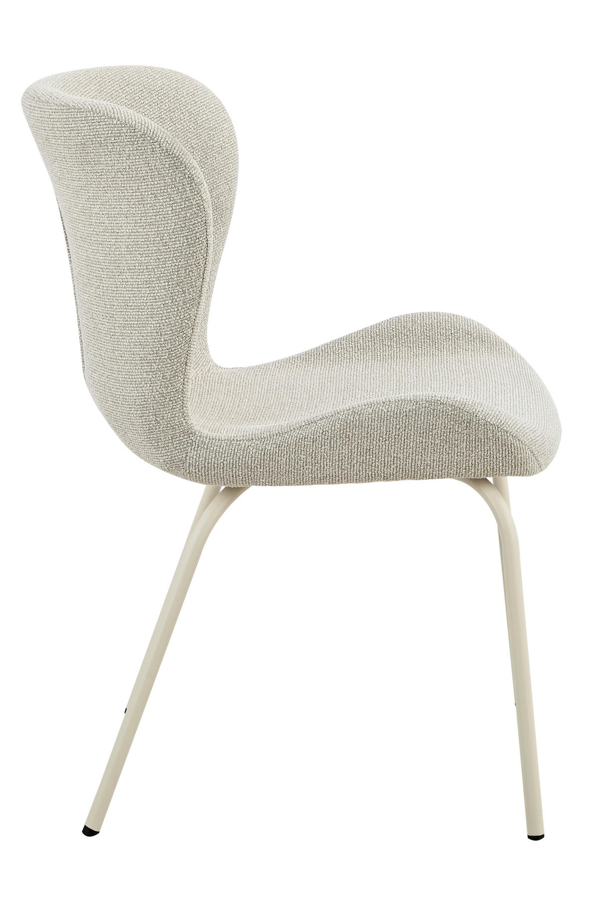 STUHL-SET 2 Stück  in Stahl Webstoff  - Beige/Creme, MODERN, Textil/Metall (50/83,5/60cm) - MID.YOU