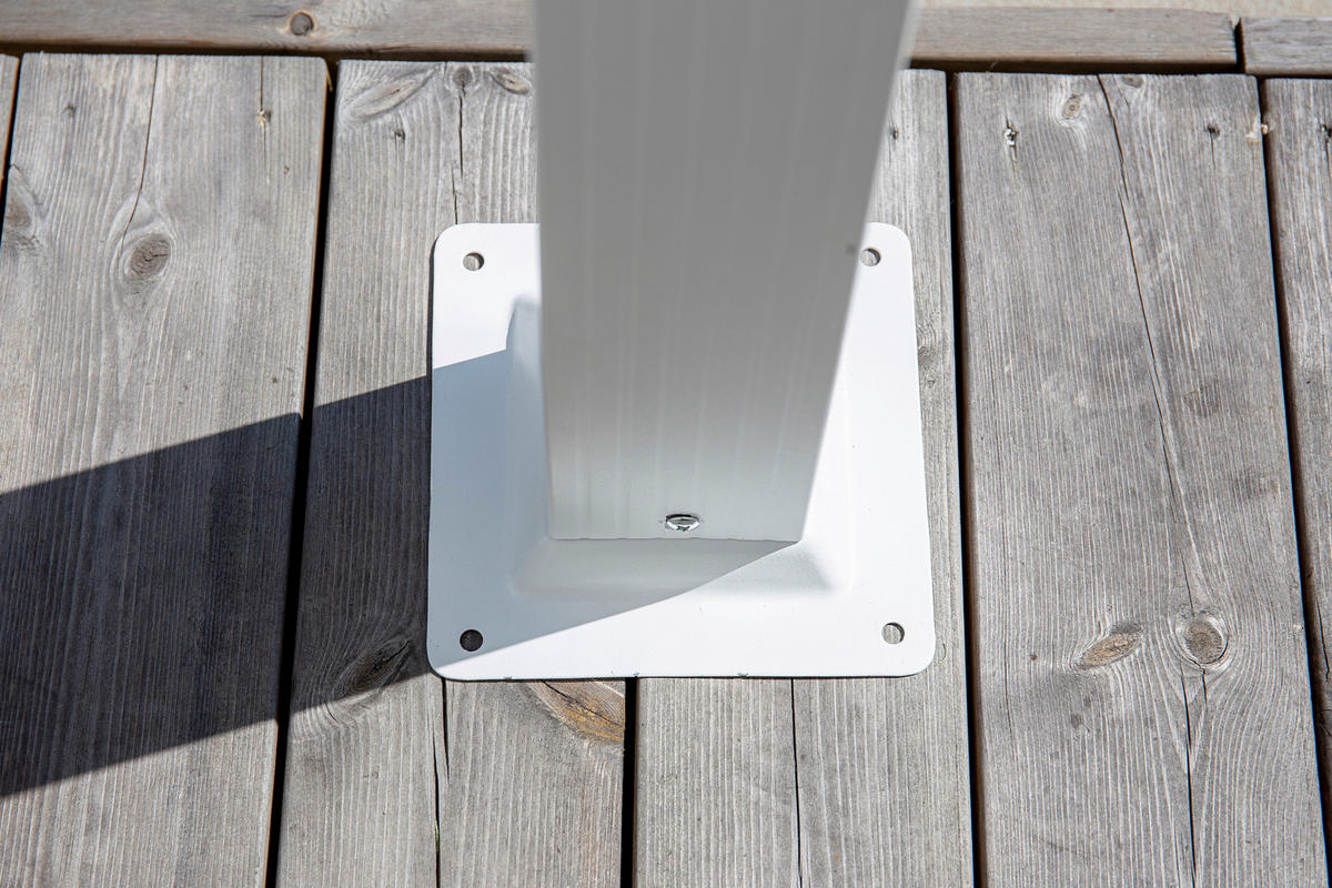 PERGOLA 395/245/295 cm   - Weiß, KONVENTIONELL, Textil/Metall (395/245/295cm) - Gardenson