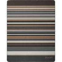 WOHNDECKE Lines 150/200 cm  - Graphitfarben/Braun, Design, Textil (150/200cm) - Joop!