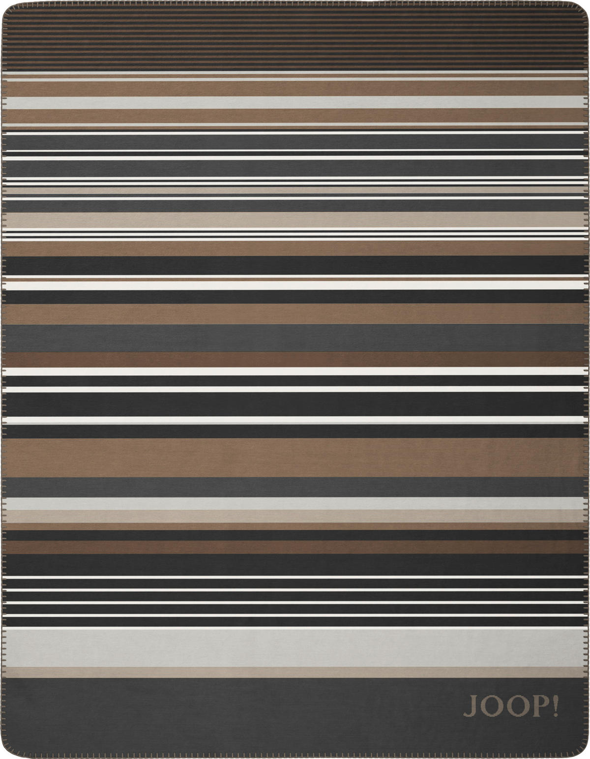 DOMÁCÍ DEKA, bavlna, 150/200 cm - šedá/barvy grafitu, Design, textil (150/200cm) - Joop!