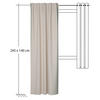 FERTIGVORHANG  blickdicht  140/245 cm   - Beige, Basics, Textil (140/245cm)