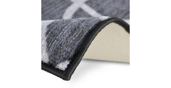 LÄUFER 80/150 cm Schwarz  - Schwarz, Design, Kunststoff/Textil (80/150cm) - Novel