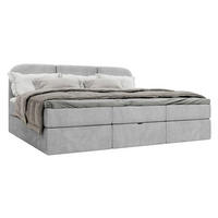 FAMILIENBETT - Schwarz/Grau, MODERN, Holz/Holzwerkstoff (270/200cm) - MID.YOU