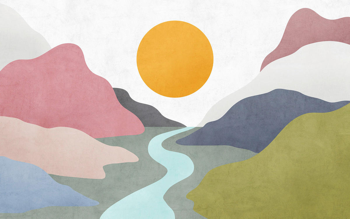 VLIESTAPETE - Multicolor, Basics (400/250cm) - Komar