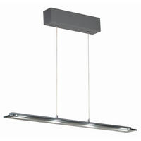 LED-HÄNGELEUCHTE Torvi 88/9/150 cm   - Grau, Design, Glas/Metall (88/9/150cm) - Fischer & Honsel