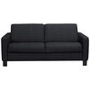SCHLAFSOFA in Textil, Leder Schwarz  - Schwarz, Konventionell, Leder/Textil (190/87/100cm) - Celina Home