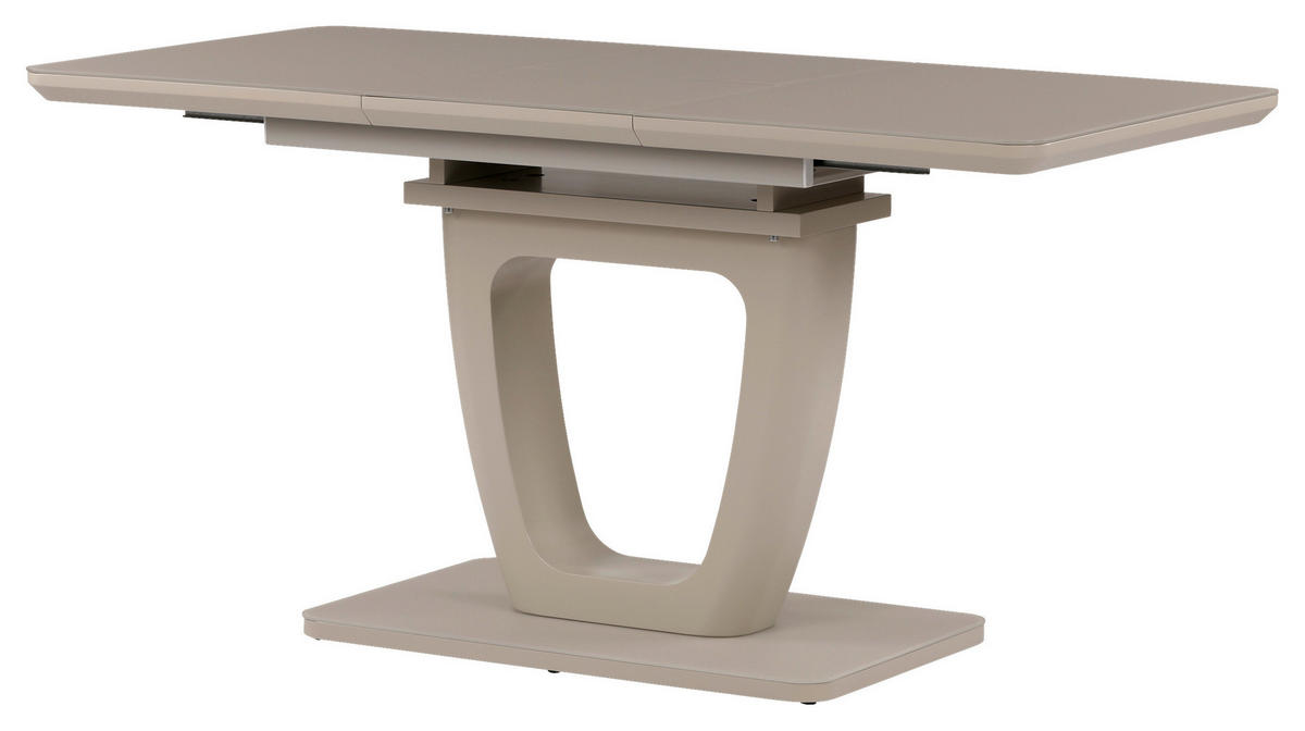 JEDÁLENSKÝ STÔL, cappuccino,  - cappuccino, Modern, drevo/sklo (110-150/76/75cm) - Cantus