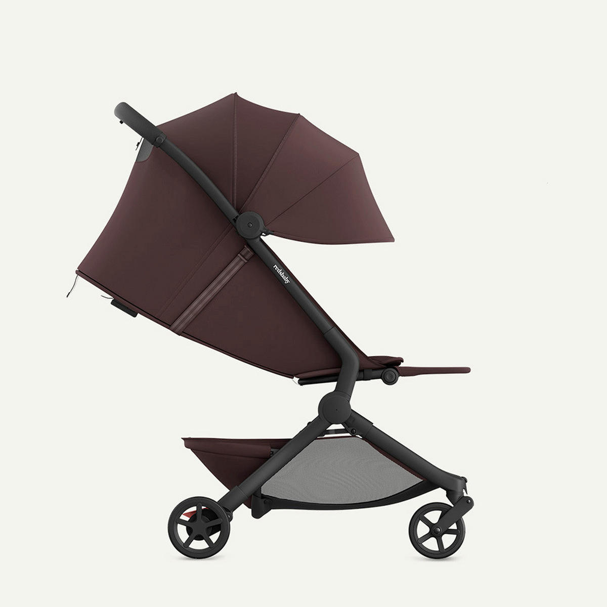 DJEČJA KOLICA   - boje crnog vina, Basics, metal/tekstil (77/45/103cm) - BEBETTO