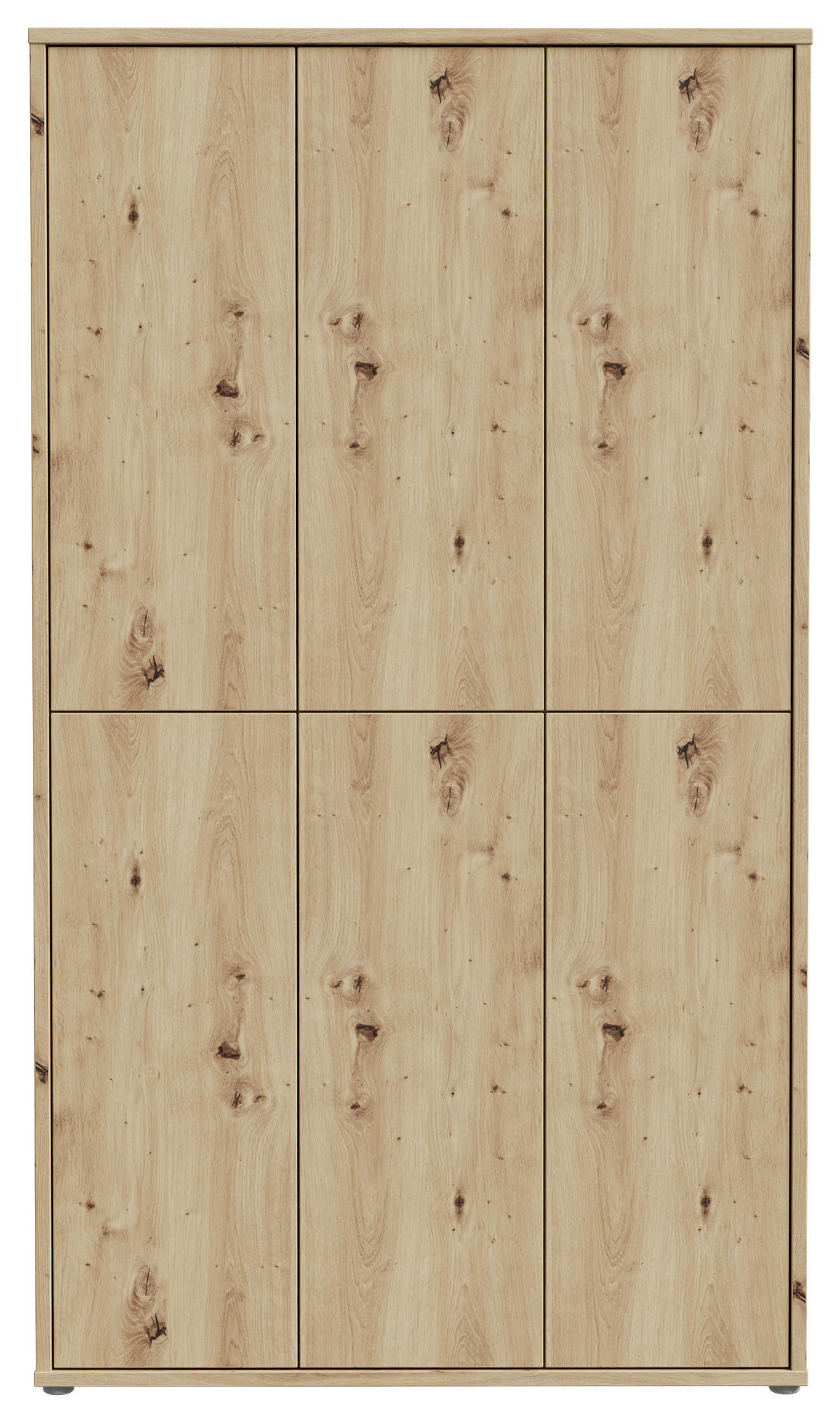 SCHUHSCHRANK  in 110/192/35 cm  - Eiche Artisan/Grau, Basics, Holzwerkstoff/Kunststoff (110/192/35cm) - Xora