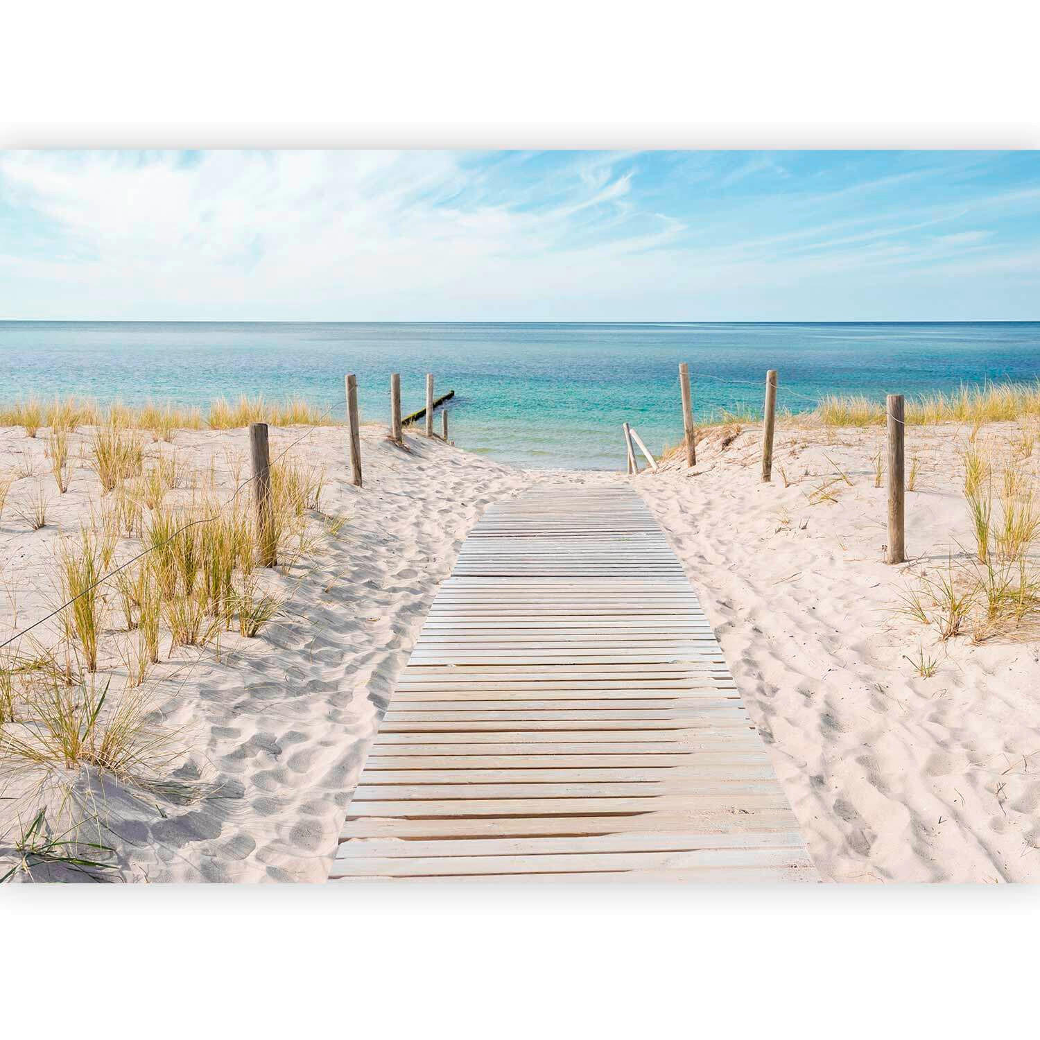 FOTOTAPETE  - Beige/Hellblau, LIFESTYLE, Textil (250/175cm) - artgeist