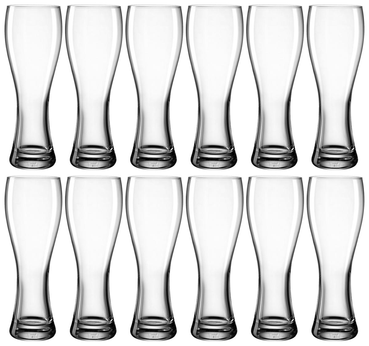 GLÄSERSET 12-teilig  - Transparent, Basics, Glas (8,50/25,50/8,50cm) - Leonardo
