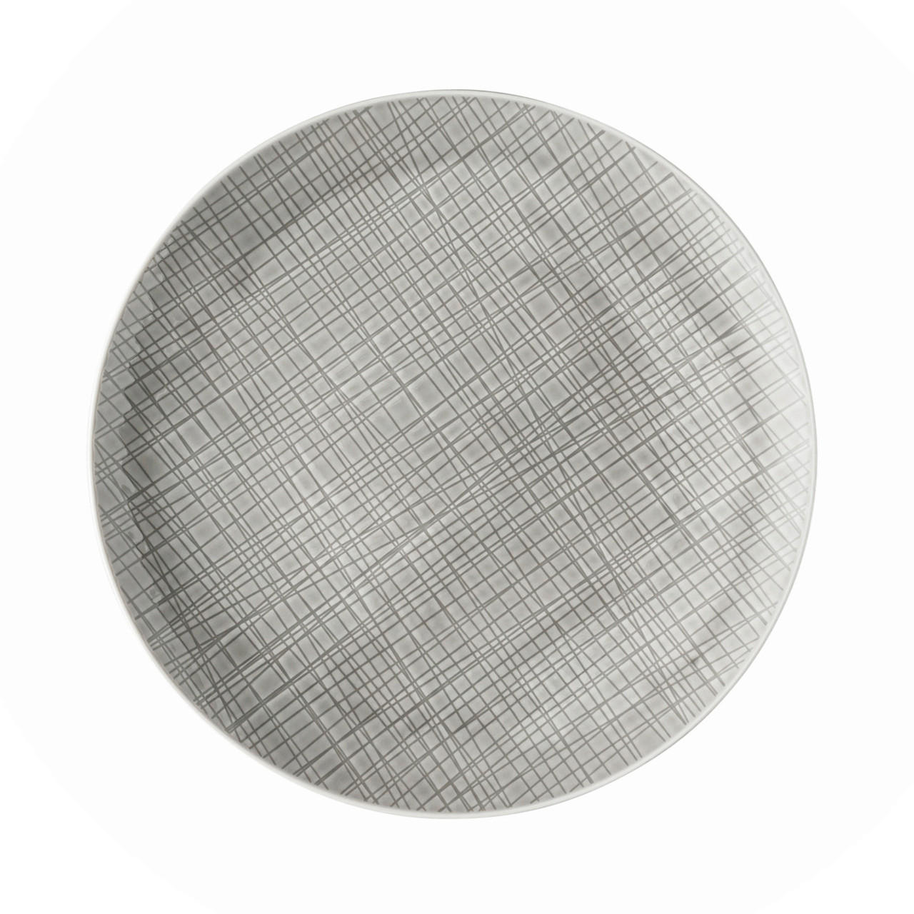 SPEISETELLER Grau 27 cm Mesh  - Grau, KONVENTIONELL, Keramik (27cm) - Rosenthal