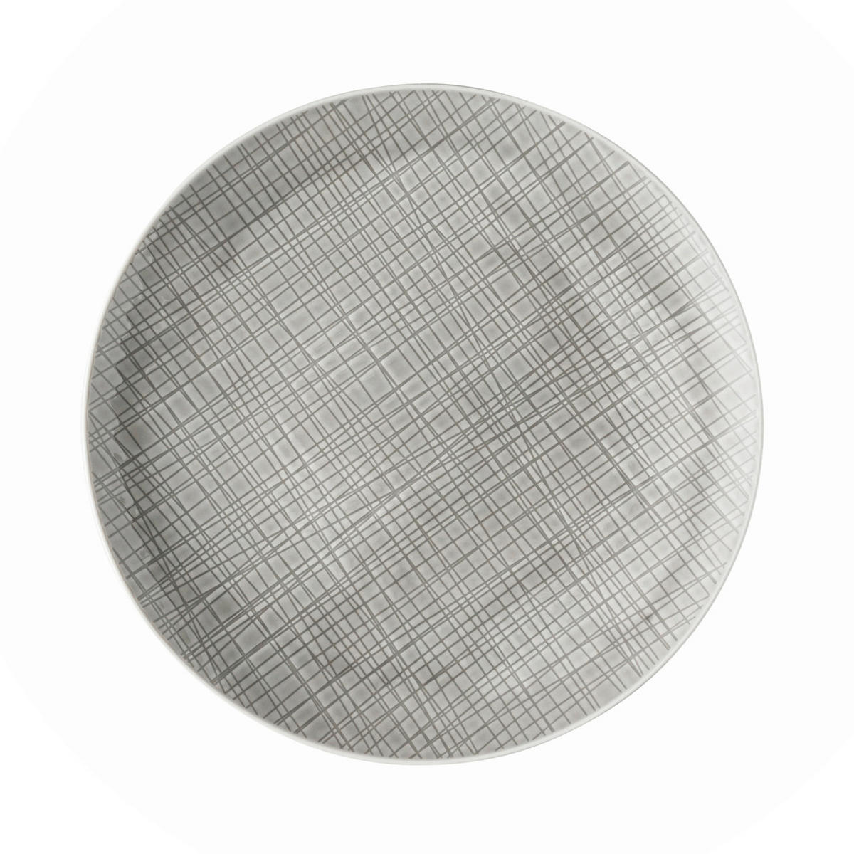 SPEISETELLER Grau 27 cm Mesh  - Grau, KONVENTIONELL, Keramik (27cm) - Rosenthal