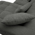 ECKSOFA in Flachgewebe Schwarz  280/170 cm  - Schwarz, KONVENTIONELL, Kunststoff/Textil (280/170cm) - Carryhome