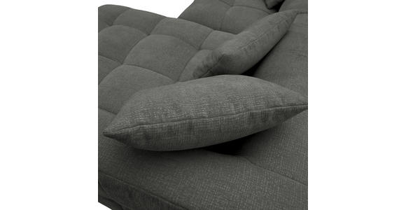 ECKSOFA in Flachgewebe Schwarz  280/170 cm  - Schwarz, KONVENTIONELL, Kunststoff/Textil (280/170cm) - Carryhome