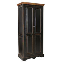 GARDEROBENSCHRANK  in 80/180/45 cm  - Silberfarben/Schwarz, Design, Holz/Holzwerkstoff (80/180/45cm) - MID.YOU