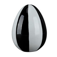 DEKOEI - Schwarz/Weiß, LIFESTYLE, Kunststoff (11,5/11,5/15,3cm)